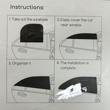 Car Window Shade Sock