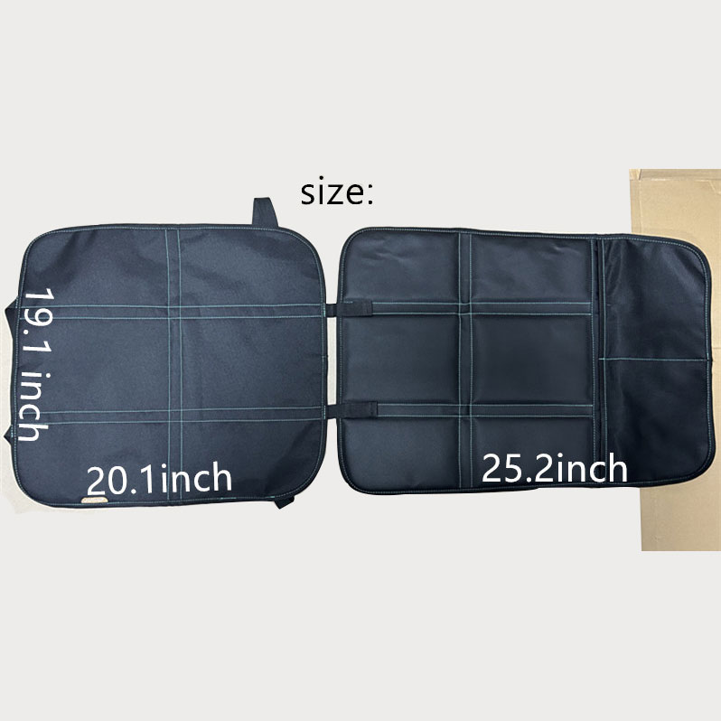 Car Seat Protector with Green Stitch