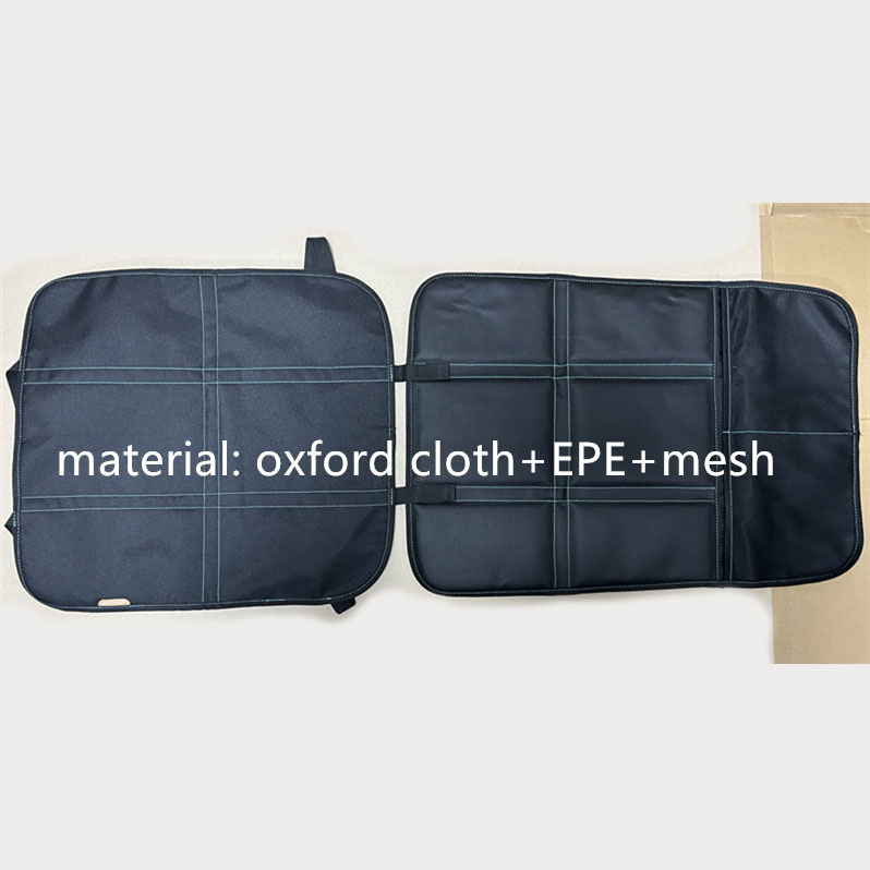 Car Seat Protector with Green Stitch